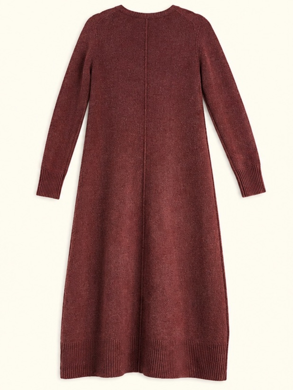 Co Collection Cashmere Midi Sweater Dress XS Rust - Picture 5 of 13